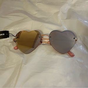 Express heart shaped sunglasses